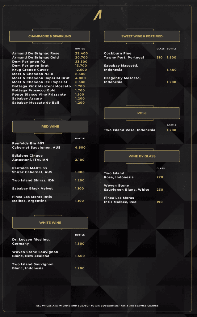 atlas super club menu
