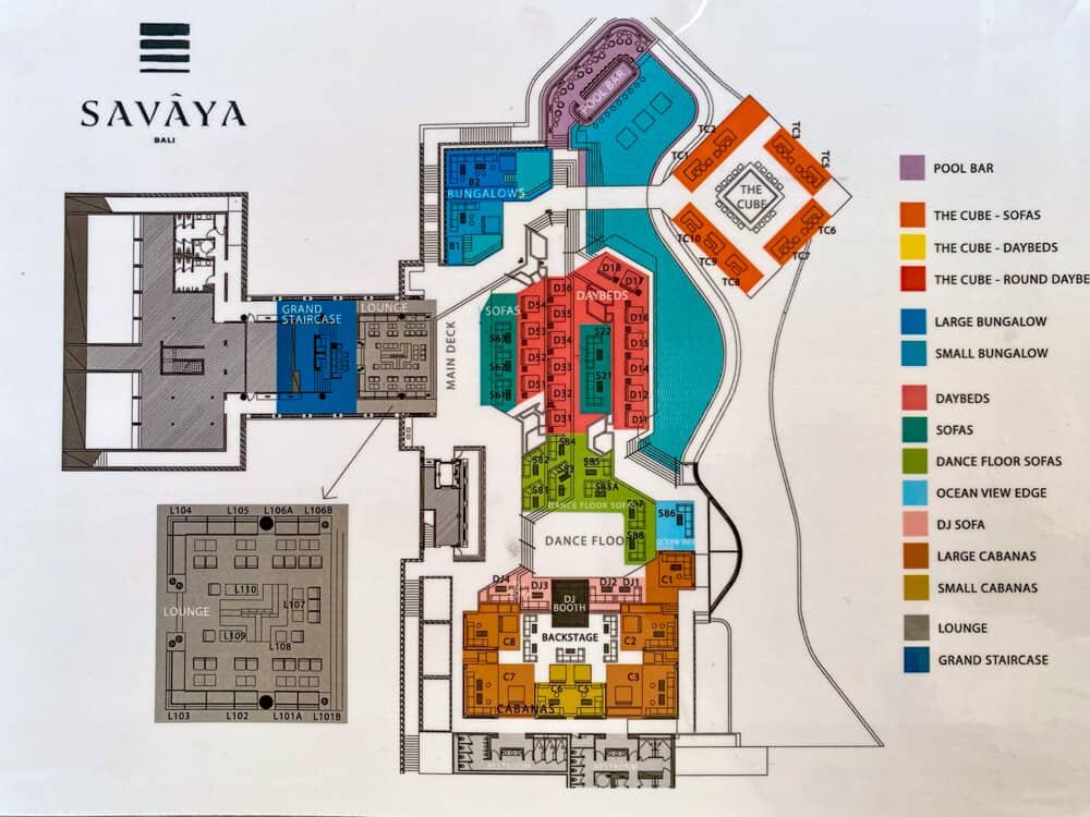 savaya bali table map
